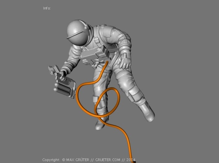 Gemini EVA Astronaut / 1:72 3d printed 