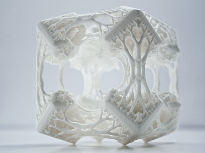 Cubic Woods - Fractal Sculpture & Light Cave 3d printed 