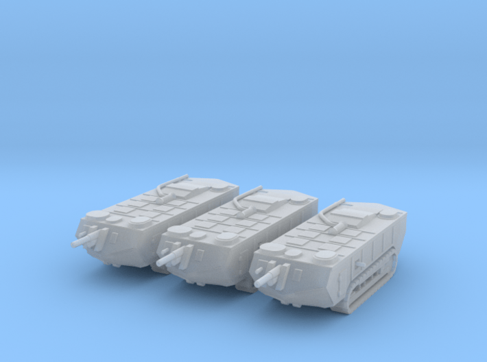 1/220 Saint-Chamond tanks (early) x3 3d printed 