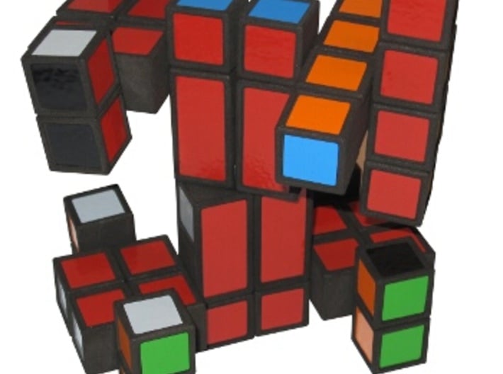 Fractal Cube 3d printed Robocop
