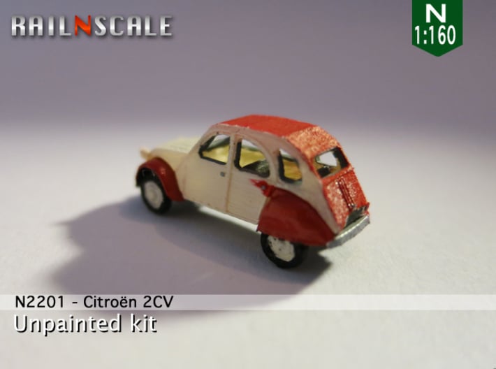 Citroën 2CV (N 1:160) 3d printed 