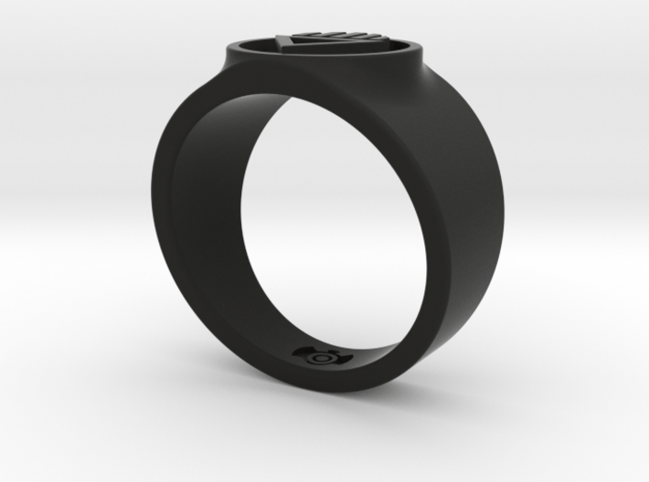 Black Death GL Ring Sz 14 3d printed