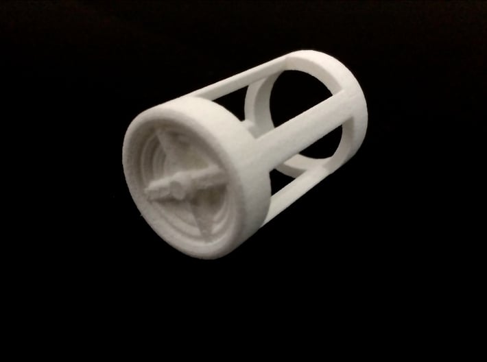 Blade Plug - Turbine 3d printed Printed in White Strong and Flexible plastic