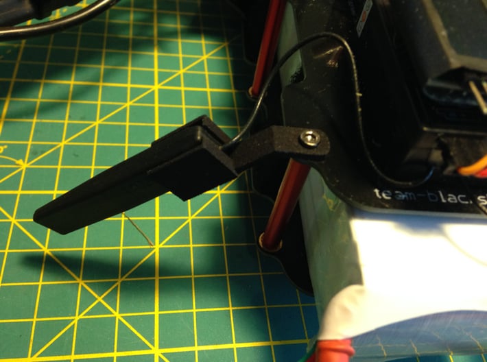 TBS Discovery X8R Antenna Holder 3d printed 