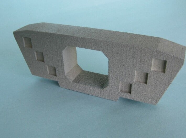 HO/1:87 Precast concrete bridge segment fill (wide 3d printed painted, half