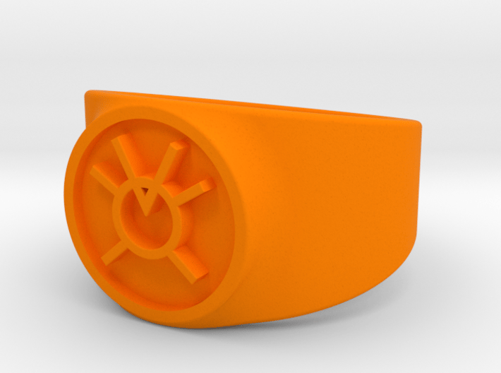 Orange Avarice GL Ring Sz 13 3d printed