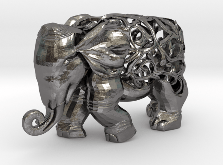 Figurine Elephant Verziert 3d printed 