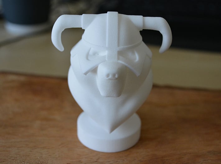 Dovahbear Bust (Strong &amp; Flexible Plastic) 3d printed