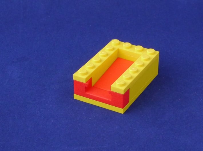 Marble Run Bricks: Sloped Tiles Set 3d printed example build with Gate Brick