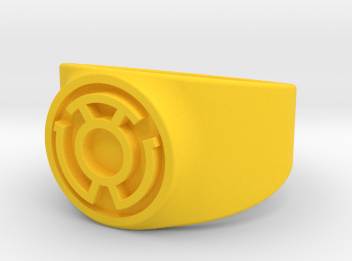 Sinestro Yellow Fear GL Ring Sz 13 3d printed