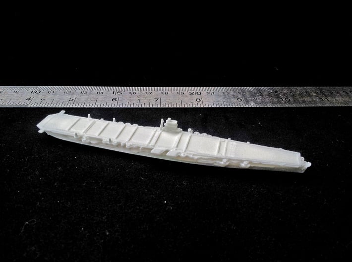 IJN CV Hiryu [1942] 3d printed in White, Strong & Flexible, unpainted