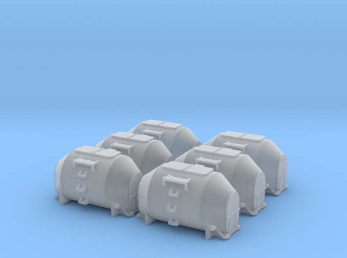 EFKR Dry Bulk Container - Set of 6 - Zscale 3d printed 