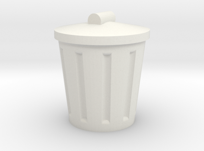 Trash Can, Miniature 3d printed 