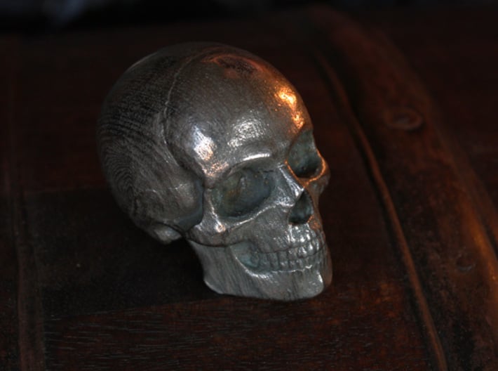 Yorick Full Skull with Latin Inscription 3d printed 