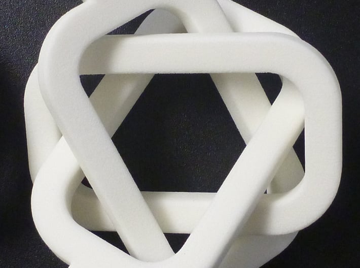 female/male Borromean rings 3d printed If one ring is broken, the others will fall apart.