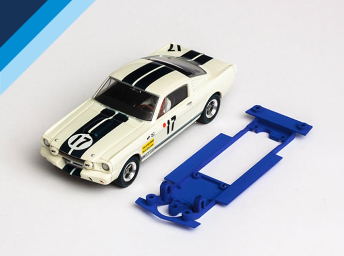 1/32 Monogram Ford Mustang GT350 Chassis 3d printed Chassis compatible with Revell Monogram Ford Mustang GT350 body (not included)