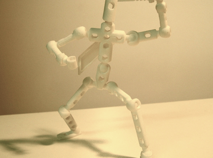 Mo DIY poseable figure kit 3d printed Back, you knave! Back!