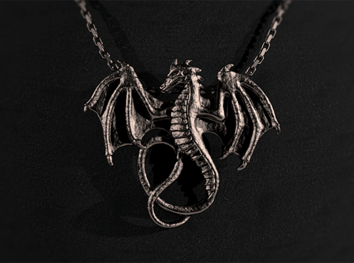 Dragon Pendant 3d printed 