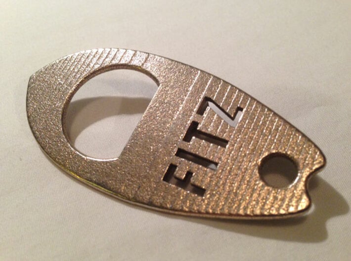 Personalize-able Surfboard Bottle Opener 3d printed