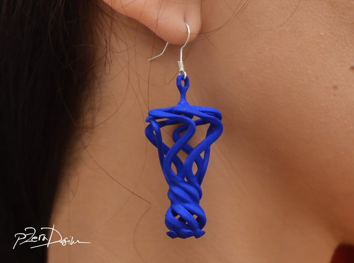 Flamboyant Teardrop Earrings / 3D Printed Earrings 3d printed 