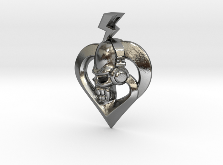  Burn heart with music 3d printed 