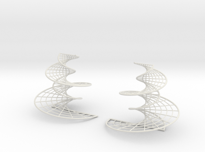 DNA earrings | 4 inches 3d printed