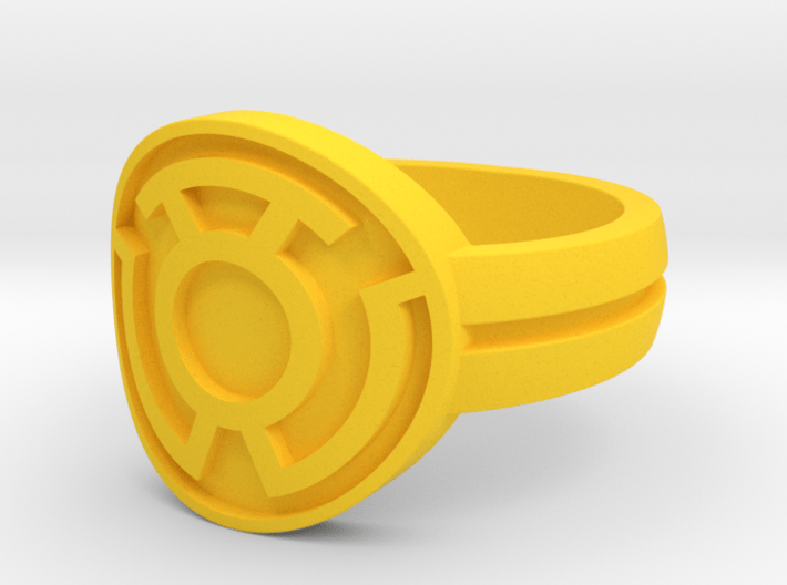 Sinestro Double Banded Sz 10 3d printed