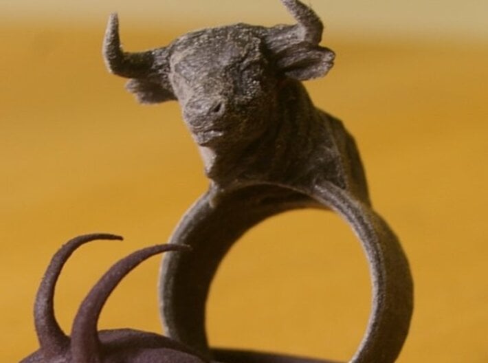 The Minotaur Ring 3d printed 