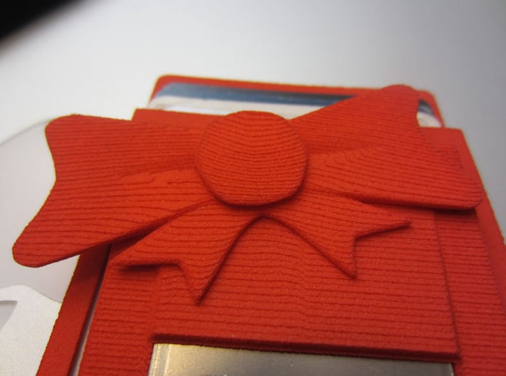 bikini mini wallet with bow decoration 3d printed 