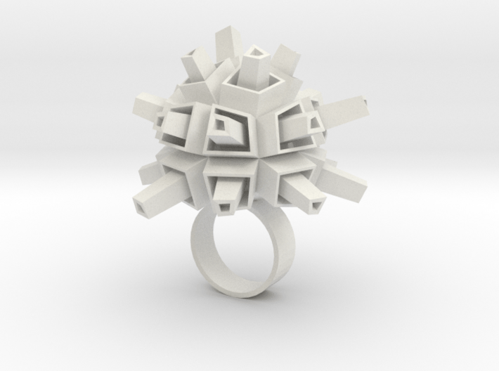 Spacey Ring 3d printed 