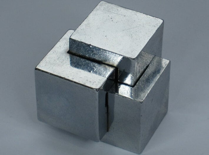 Oskar's Cubes Metal 3d printed