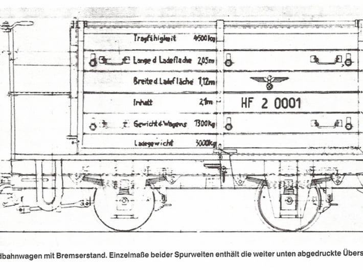 Heeresfeldbahn Goodswagon Pack 3d printed 