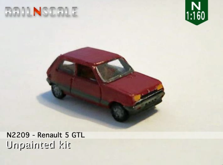 Renault 5 GTL (N 1:160) 3d printed