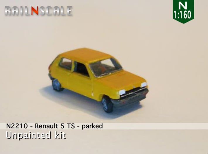 Renault 5 TS - Parked (N 1:160) 3d printed 