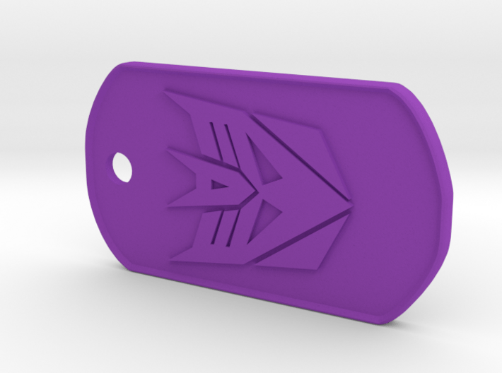 Decepticon Dog Tag (Rimmed) 3d printed 