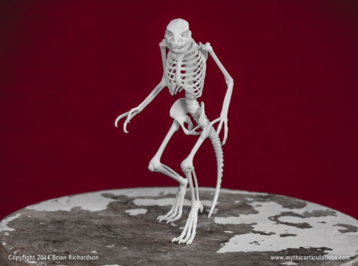 Lizard Man Skeleton 3d printed 