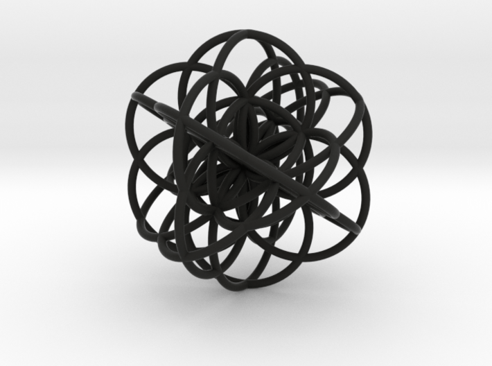 Cuboctahedral Flower of Live Circles - Sacred Geom 3d printed 