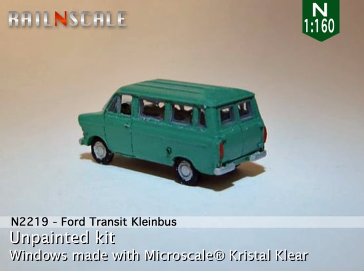 Ford Transit Kleinbus (N 1:160) 3d printed 