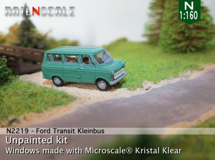Ford Transit Kleinbus (N 1:160) 3d printed 