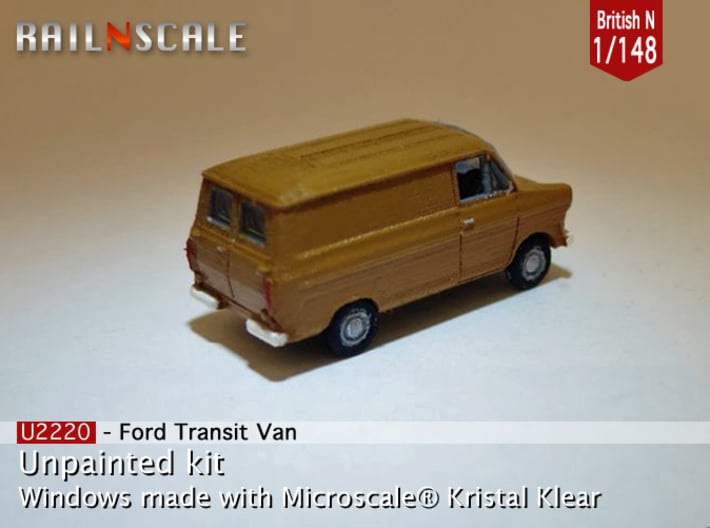 Ford Transit Van (British N 1:148) 3d printed 
