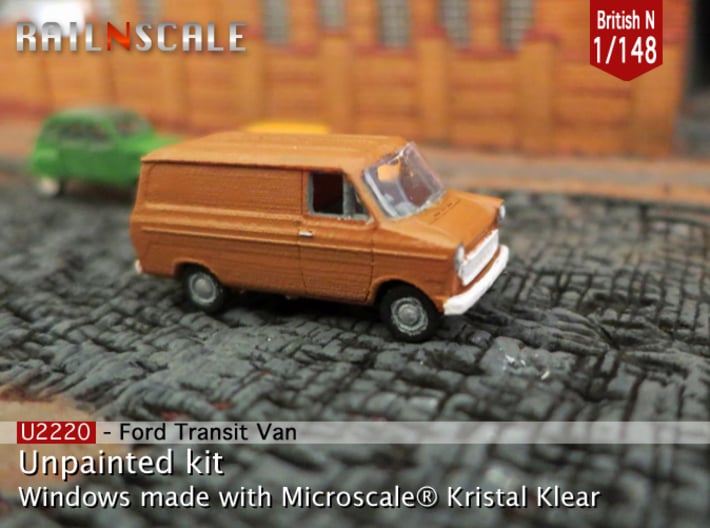Ford Transit Van (British N 1:148) 3d printed 