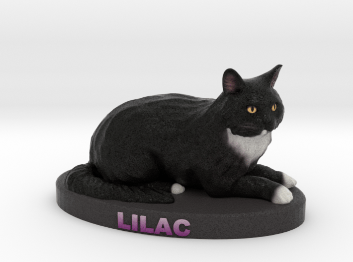Custom Cat Figurine - Lilac 3d printed 