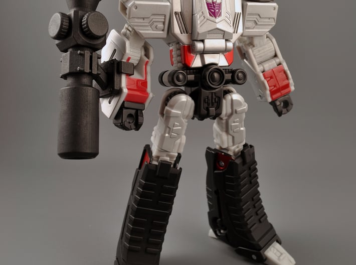 Megatron Fusion Cannon 2 3d printed Polished WSF + paint + clearcoat