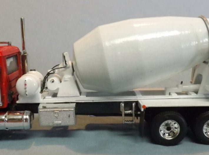 1/64th Scale Cement Mixer Part 1 3d printed Finished by Shop owner, with added details and mounted on a First Gear Mack Granite