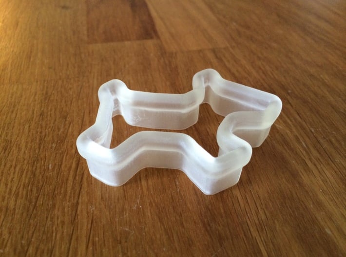Cookie-Cutter Dog 3d printed 