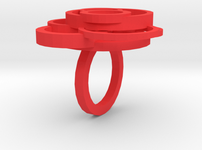 Circle Ring  size 7 3d printed 