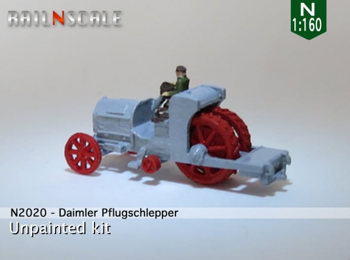 Daimler Pflugschlepper (N 1:160) 3d printed 