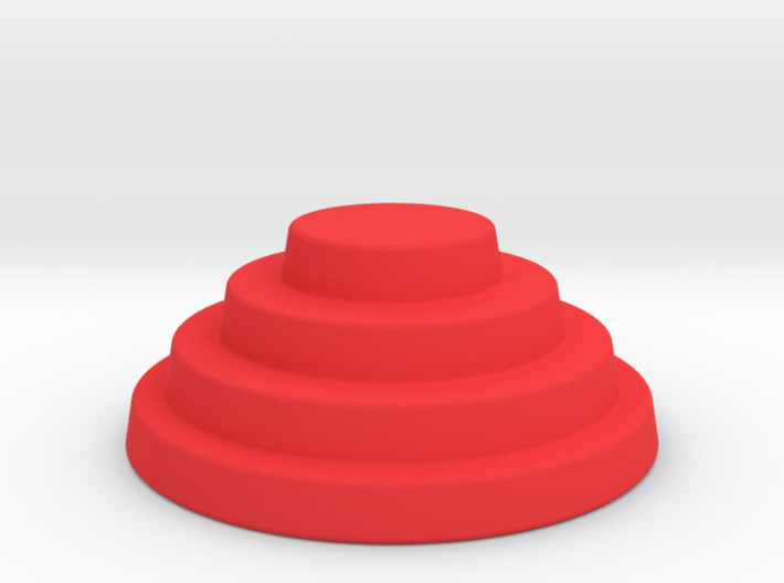 Devo Hat 15mm diameter miniature / NOT LIFE SIZE 3d printed