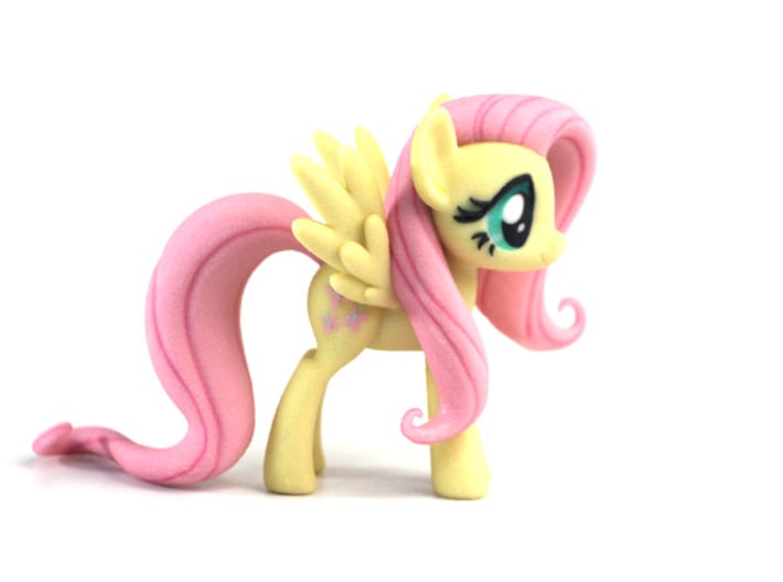 My Little Pony - Fluttershy (≈75mm tall) 3d printed 