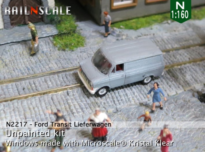 Ford Transit Mk1 Lieferwagen (N 1:160) 3d printed 